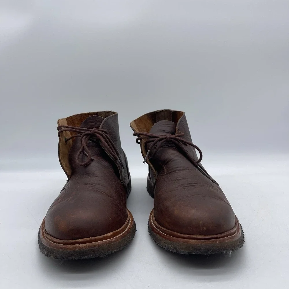 Polo Ralph Lauren Karlyle Mens Approximate Size 9/9.5 Chukka Boots Brown Leather